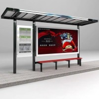 Metal Structure Stainless Steel Bus Stop Shelter Manufacturers