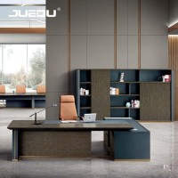 Luxury Modern Boss CEO L Shaped Executive Office Desk