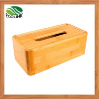 Wooden Bamboo Kitchen Napkin Holder Dispemser Bamboo Tissue Box