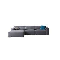 Contemporary Design L Shape Leather Sofa