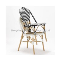 Bamboo Furniture Aluminum Frame Outdoor Rattan Chair for Restaurant  Garden