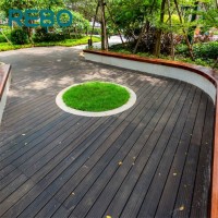 Dark Carbonized Compressed Durable Bamboo Flooring Decking