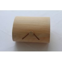 Pretty Wooden Bark Gift Box with Elastic Enclosure  Wooden Birch Veneer Soft Bark Packaging Box