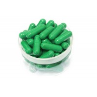 High Quality Size 0 Green Color Hard Empty Gelatin Capsules FDA and Halal Certified Separated and Fu