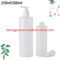 Wholesale 250ml/8oz 500ml/16oz White/Natural HDPE Plastic Cylinder Round Bottle Container 24-410 Nec