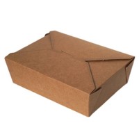 Customized Disposable Takeaway Kraft Paper Box Food Packaging Container