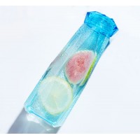 Colorful BPA Free Plastic Drinking Water Bottle Wide Mouth