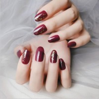 Gold Foil Fashion Classic Wearable Products Japanese Summer Removable Iced Bean Paste False Nails