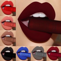 Qibest Brand 34 Colors Waterproof Matte Nude Lipstick Lipkit Pigment Dark Red Black Long Lasting Lip
