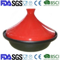 Enamel Cast Iron Moroccan Tajine Pot with Ceramic Lid BSCI Approved