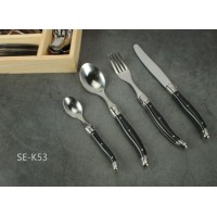 24-Piece ABS Handle Laguiole Cutlery Gift Set/Dinner Set (SE-K53)