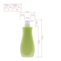 650ml Pet Cosmetic Packaging Hair Conditioner Body Lotion Bottle Plastic Products.