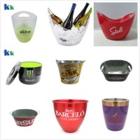 Premium Drink Promotional Plastic and Metal Ice Bucket