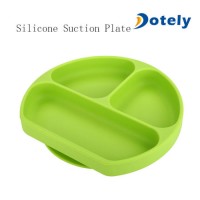 BPA Free Oven Safe Baby Silicone Suction Plate