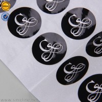 Die-Cut Black Printing Customized Glossy Self-Adhesive Label