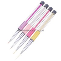 4 Colors Acrylic French Painting Brush Flower Design Stripes Lines Nail Art Drawing Liner Pen