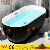 High Quality Acrylic Material Tub Black Color Swimming Bathtub Mr-G8004