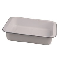 High Quality Wide Side Plain White Custom Printing Enamel Baking Roasteing Pan Bakeware Cookware