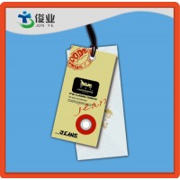 New Fashion Design Full Colors Printed Paper Garment Hang Tag for Clothing with Hanging Tablets