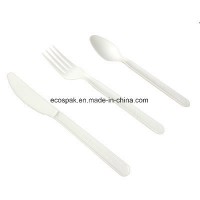 100% Compostable Biodegradable Disposable Tableware Cpla Dinner Set 7" Cutlery