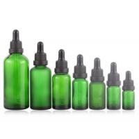 100ml 50ml 30ml 20ml 15ml 10ml 5ml Green Glass Essential Oil Dropper Bottle Cosmetic Glass Piepette
