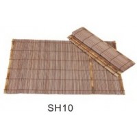 Carbonization Bamboo Sushi Rolling Mat for Sushi Foods Square Mats 45cm*30cm*2.5mm
