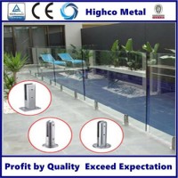 Hot Sale Stainless Steel Fence Pool Design Glass Spigot