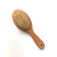 Detangling Wooden Massage Curly Hair Brush Oval Wide Tooth Eco-Friendly Bamboo Hair Brush
