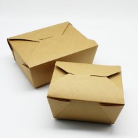 46oz Kraft Heavy Duty Kraft Paper Box Packaging Food Pail