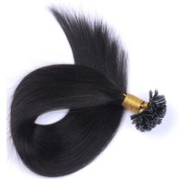 U Tip Shape Keratin Salt and Pepper Hair Extension Kinky Curly One Donor Accessories Wonderful Silky
