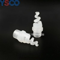 Ys Plastic PP Transparent Spiral Full Cone Spray Nozzle for Gas Cooling  Washing and Denitration
