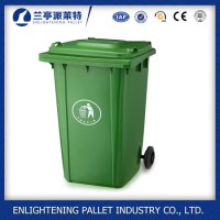 240L Top HDPE Material Plastic Waste Bin with Wheel