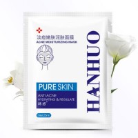 Hanhuo Anti Acne Facial Mask Moisturizing Hydrating Regulate Smoothing Nourishing Face Mask Skin Car