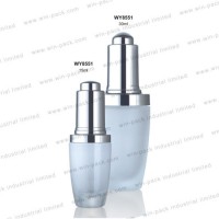 Winpack Cosmetic Glass Clear 15ml Dropper Bottle with Aluminum 15ml 30ml Gradient Round Frosted Glas