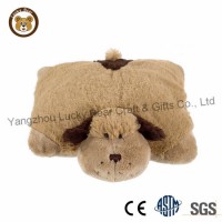 Cute Soft Plush Fur Dog Pillow Toy