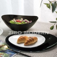 Heat Resistant Opal Glassware Plate Opal Glass Tableware