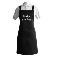 Promotional 100% Polyester Cooking Kitchen Apron for Chef Barbers Colorists