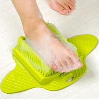 Factory Wholesale Plastic Bath Shower Foot Brush Scrubber Bath Shoe Brush Feet Massage Slippers Brus
