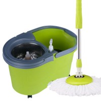 Dual-Drive Hand-Washing Stainless Steel Rotating Mop Bucket Two-Color Mop Bucket Set