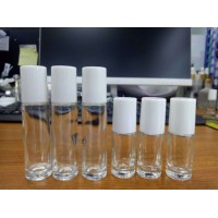 5ml Roll on Glass Bottles Plastic White Cap with One Color Logo