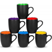 16 Oz Matte Black Porcelain Mug Ceramic Restaurant Drinking Cups for Coffee  Tea  Juice