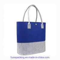 Custom Logo Foldable Casual Women Fashion Eco Friendly Shopping Felt Tote Bag Handle Bag