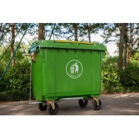 Solid Outdoor Plastic Garbage Can for Sale