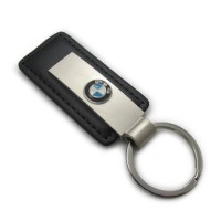 Custom Design Leather Key Chain 3D Enamel Engrave Metal Keychain