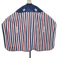 Wholesale American Iconic Flag Styling Salon Barber Hair Cutting Striped Hairdressing Cape for Men