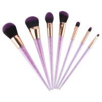 7 PCS Makeup Brushes Set  Unique Crystal Glitter Handle Cosmetic Brush Professional Kabuki Foundatio