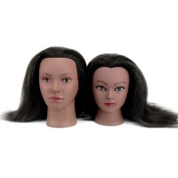Mannequin Head with Hair for Braiding Cornrow Practice Head 100% Hair Dolls Mannequin Training Manne
