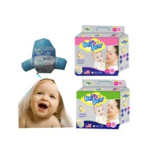 2017 Hot Sell Cheap Factory Price High Absorption Disposable Unit 4 Star Baby Diaper