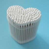 Double Pointed End Make up Cotton Swabs Cotton Ear Buds Cotton Swab with Wood Sticks