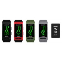 Plastic Case LED Sporty Watches with Silicon Wristband